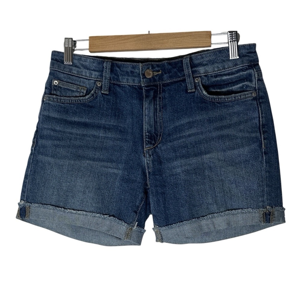 Joe's Jeans Shorts Womens Size 27 Blue Cuffed Stretch Comfy Classic